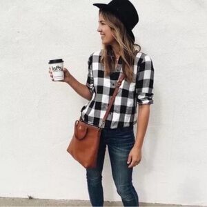 Madewell Slim Ex Boyfriend Shirt in Buffalo Check